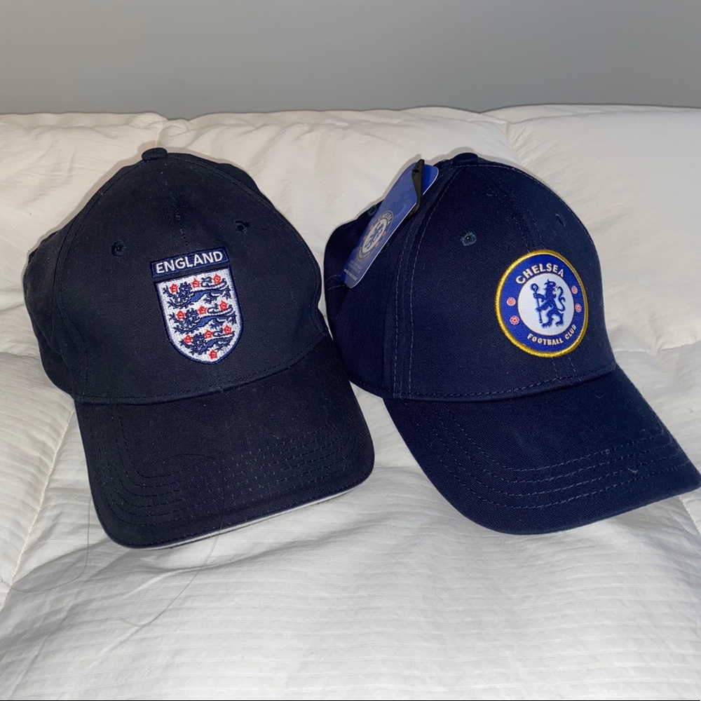 Chelsea FC and England hats